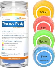 Therapy Putty 4-Pack - Non-Toxic, 3 Oz Each for Stress Relief Hand Strength