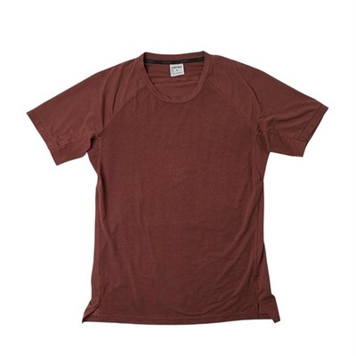Gymshark T Shirt Men M Medium Mahogany Studio Amplify Weightlifting Fitness Yoga