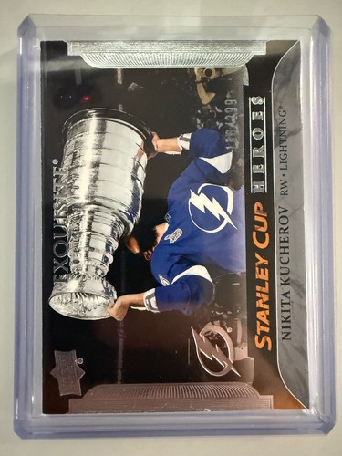 Nikita Kucherov #ESC-NK 2025 Upper Deck Black Diamond Exquisite Collection Stanley Cup Heroes card