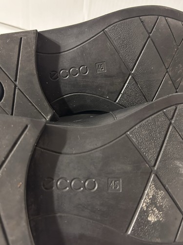 Ecco Black Leather Melbourne Loafer Slip-on Dress Shoe Size EU 45/11.5-12 US - Picture 10 of 10