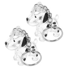 2 Pcs Pet Hair Keepsake Dog Remembrance Ornament Memorial Key Chain