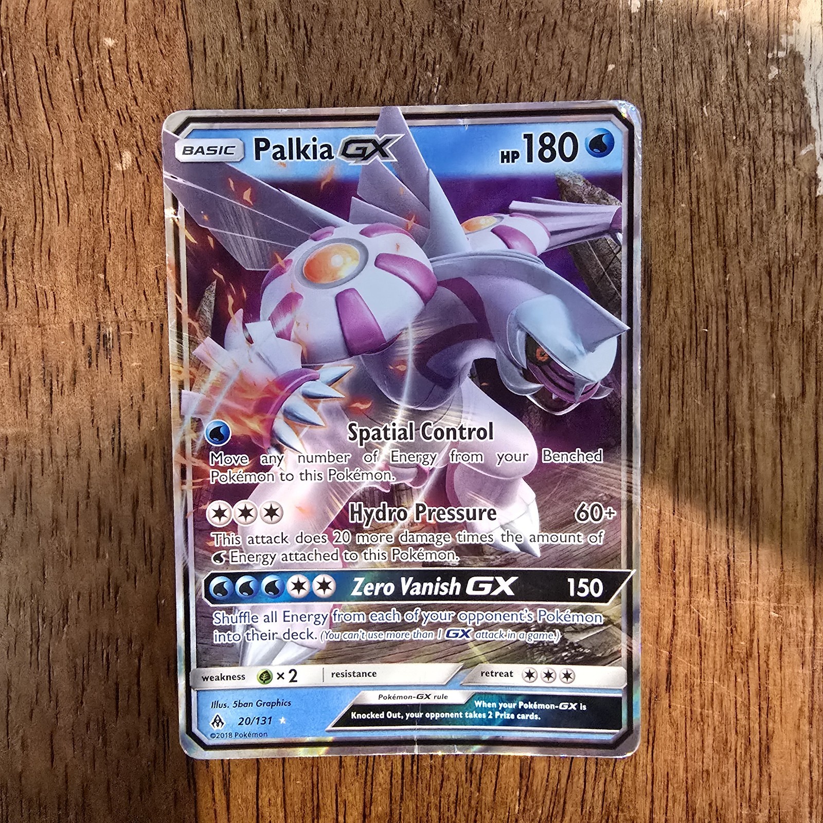 Pokemon TCG Palkia GX 20/131 SM Forbidden Light Ultra Rare Holo Eng 180