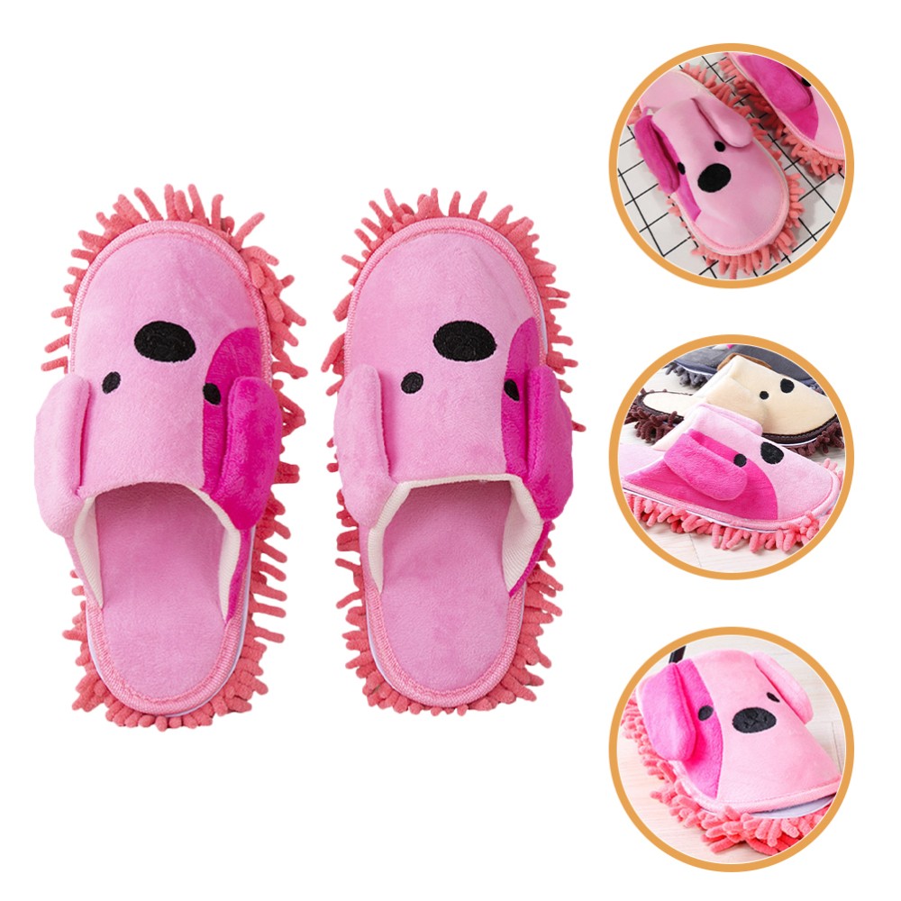 APL Pantofole per pulire il pavimento signorina donna spazzaca pantofole curve