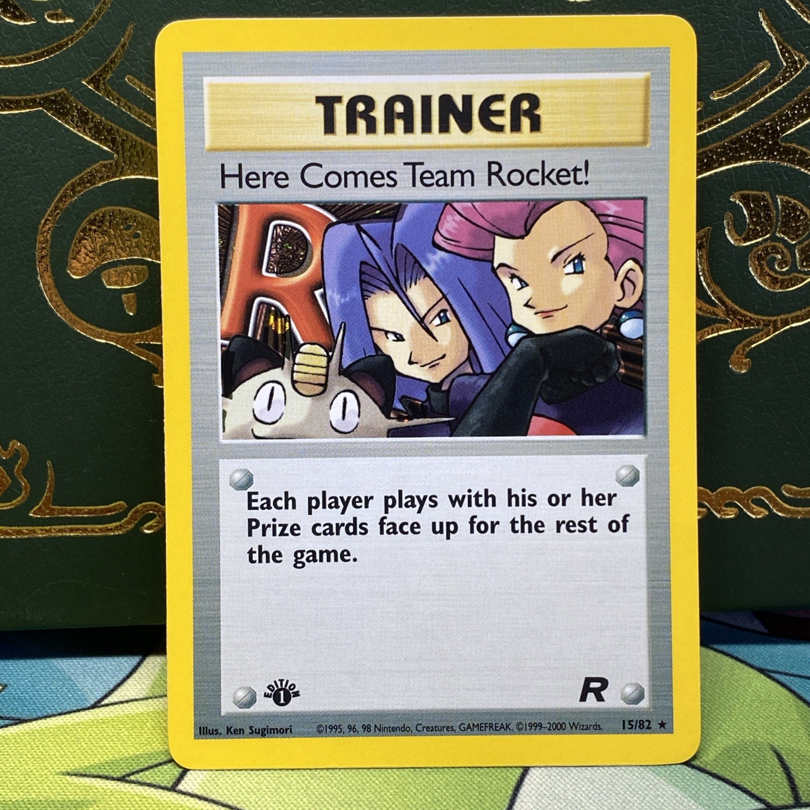 Pokemon 1st edition Here Comes Team Rocket! Holo Rare 15/82 Holo NM - MINT