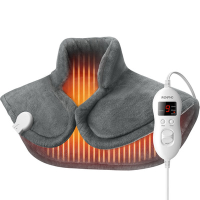 Extra Large Heating Pad for Shoulders Neck and Back, 9 Temperature Settings, FSA