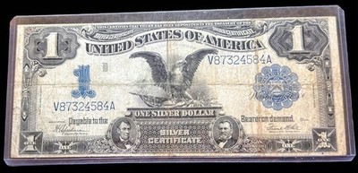 US $1 Black Eagle Silver Certificate FINE Fr.236 Speelman-White
