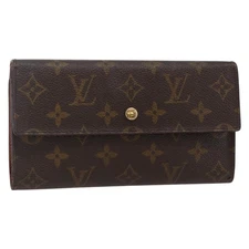 LOUIS VUITTON Monogram Portefeuille International Wallet M61217 Auth 145565