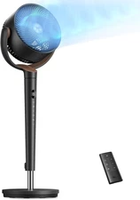 Dreo Fan for Bedroom, 120° Oscillating Standing Fan, Quiet 42inch, Black