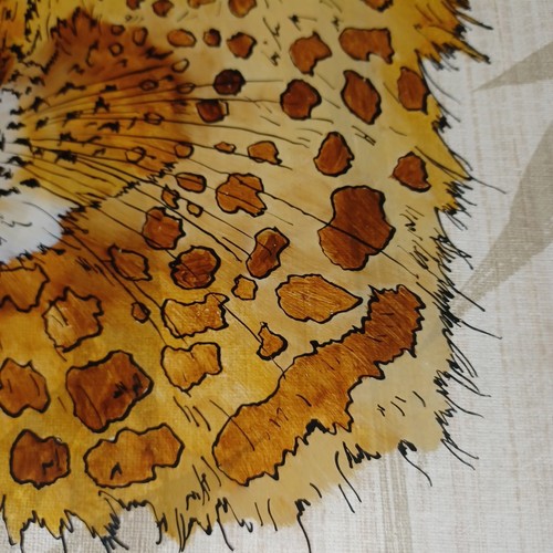 Enmarcado REVERSO PINTADO Vidrio Leopardo Jaguar Guepardo Safari Jungle S. Roy LEER - Imagen 5 de 14