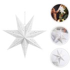  5 Pcs Hanging Star Lights Paper Decorations Lampshade for Birthday