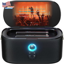 Karaoke Machine with Lyrics Display 10.1" Screen 280W 2 Wireless Microphone NEW