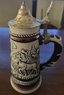 Vintage Avon Ceramarte Beer Stein Rocky Mountain Goat Condor Eagle Moose 1976
