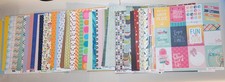 Lot of 12"x12" Assorted Loose Summer Themed Scrapbook Paper (52 Sheets)