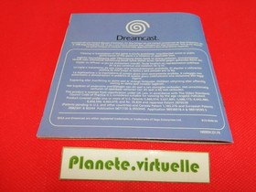 BLUE STINGER DREAMCAST SEGA 🌟 FRENCH INSTRUCTIONS