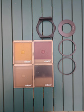 Cokin P-Series Square Kit Holder 3 Adapter Rings (52 77 82mm) 4 Filters