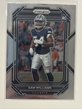 2022 Panini Prizm #393 Sam Williams Rookie Card Dallas Cowboys. rookie card picture