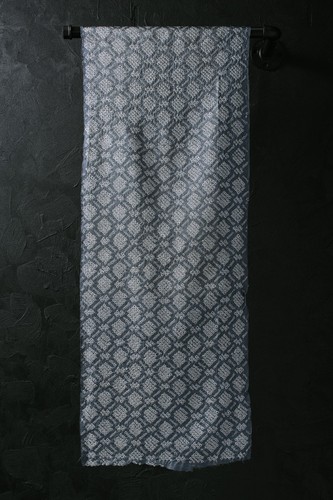 Parche antiguo kimono vintage textil seda tela japonesa SHIBORI 42,9"/KIK77/50 - Imagen 1 de 10