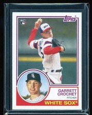 2021 Topps Archives Garrett Crochet #155 RC Rookie Card MINT PACK FRESH 1983. rookie card picture