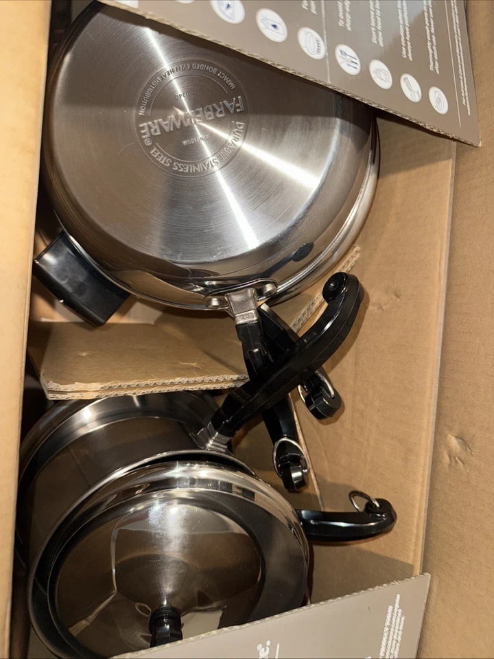 Conjunto de 15 panelas FarberWare Classic Series aço inoxidável alto desempenho - Imagem 2 de 4