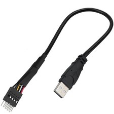 USB 2.0 Type A Male to 9-Pin Motherboard Header Cable 7.8 Inch Adapter