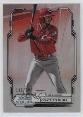 2019 Bowman Sterling Prospect Refractor 129/199 Jonathan India #BPR-24 0l44