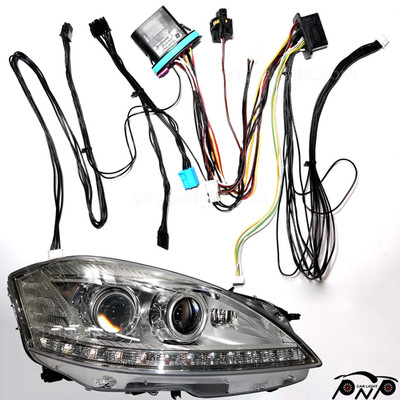 For Mercedes-Benz S-class W221 10-13 AFS Xenon Headlight Harness ECE 1 Row Right