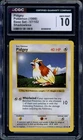 Pokemon CGC 10 Gem Mint Shadowless Base Set Common Pidgey 57/102