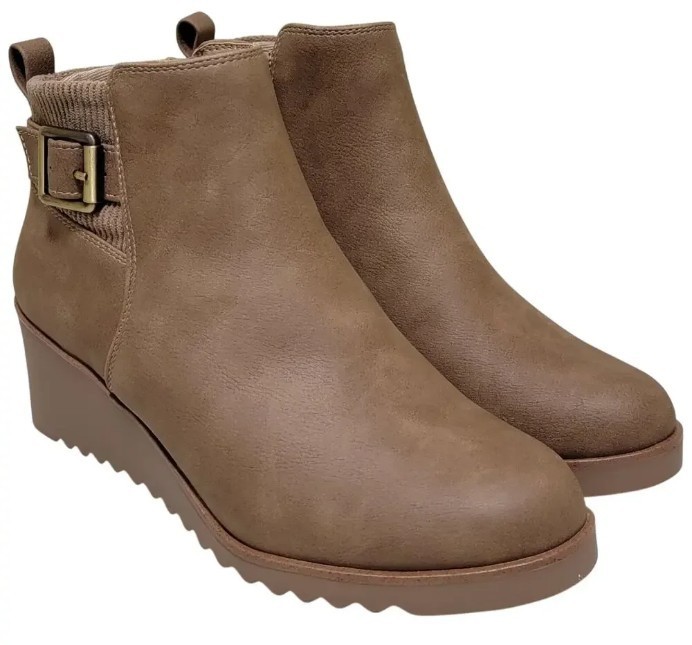 LifeStride Women Zayne Wedge Heel Ankle Booties Size US 10 M