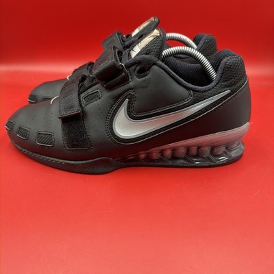 Nike Romaleos 2 Men's Weightlifting Shoes Size 11.5 Black/Grey 820534 001 00 XC