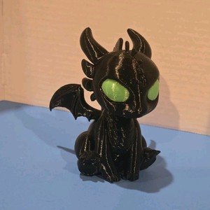 Toothless How to Train Your Dragon Figurine Black/Green