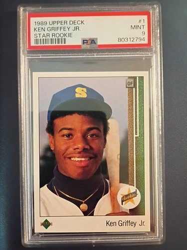 1989 Upper Deck - Star Rookie Ken Griffey Jr #1 (RC) PSA 9
