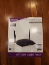 New NETGEAR AC1200 Wi Fi Cable Modem Router C6220 DOCSIS 3.0 LAN Ports Ethernet