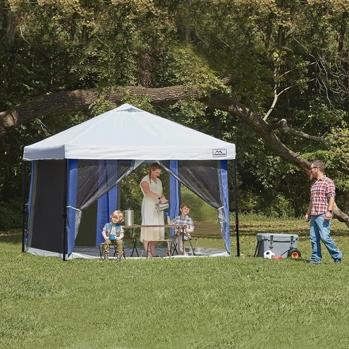 Canopy Universal Mosquito Netting Tent, Converts 10'x10' Navy Blue - Picture 6 of 6