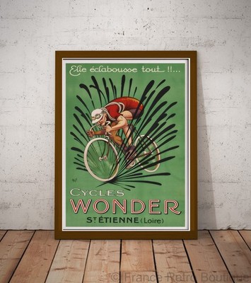 Poster-Poster Fahrrad Cycles Wonder Mich