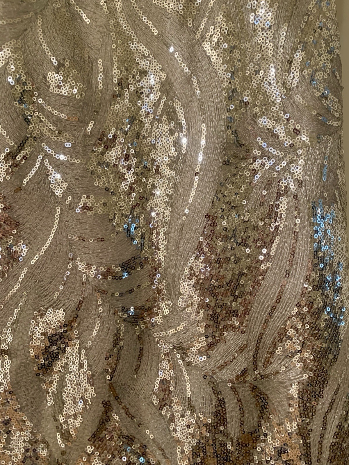 Elegant Classy Silver Sequence Evening Dress - Si… - image 2