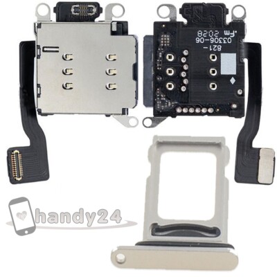 iPhone 13 Dual Sim Card Reader Kartenleser Sim Tray Schacht   Starlight Weiß