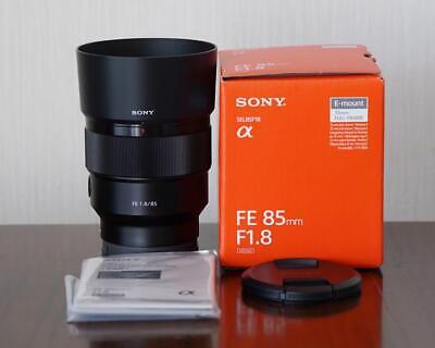 SONY FE 85mm F1.8 Lens for E Mount Full Frame SEL85F18 Boxed | eBay