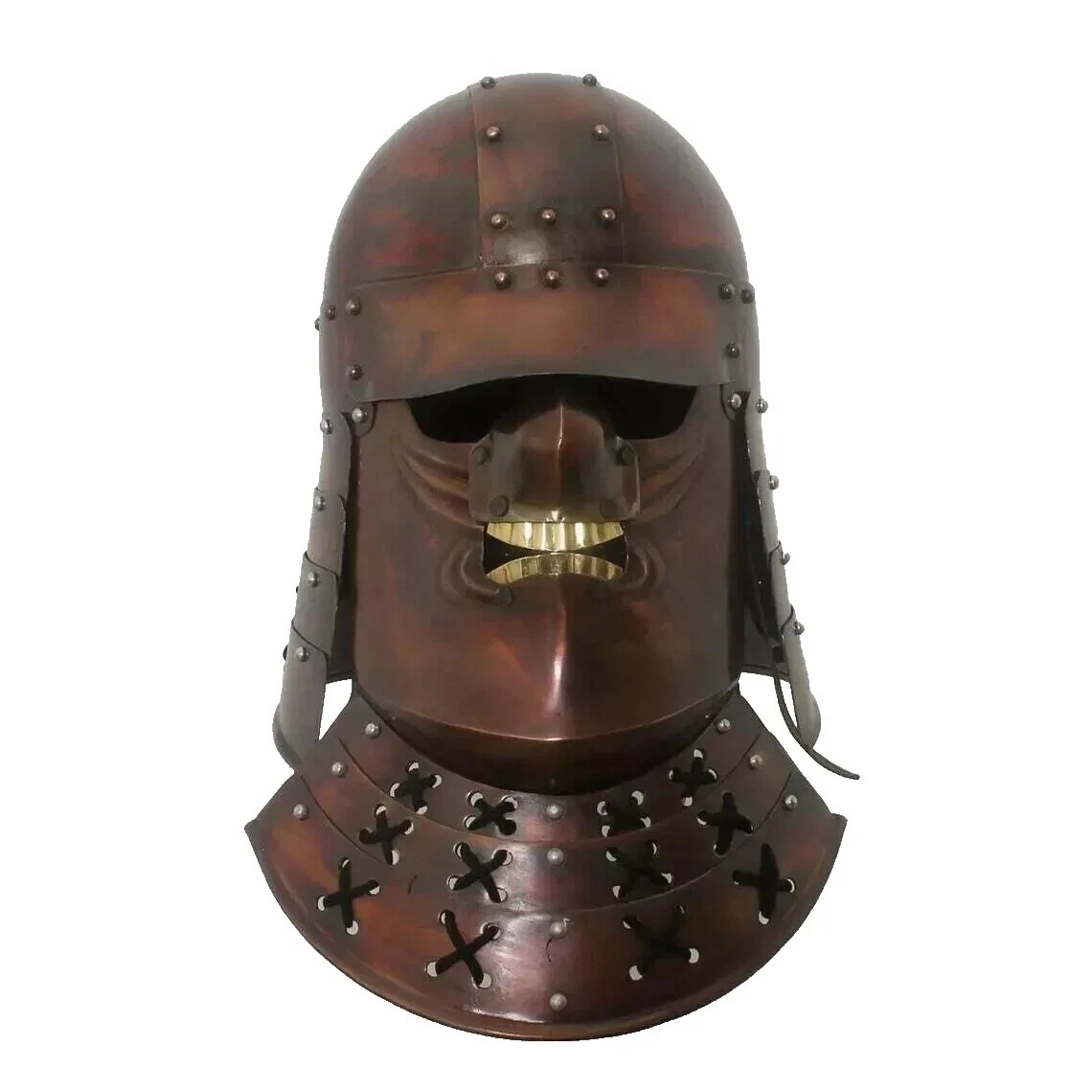 Стальные коричневые коллекционные шлемы