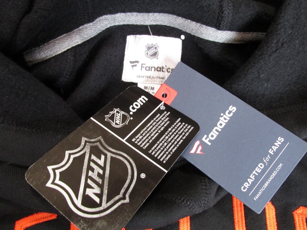 Vintage Philadelphia Flyers hoodie, NHL orange embroidered sweatshirt - AU M