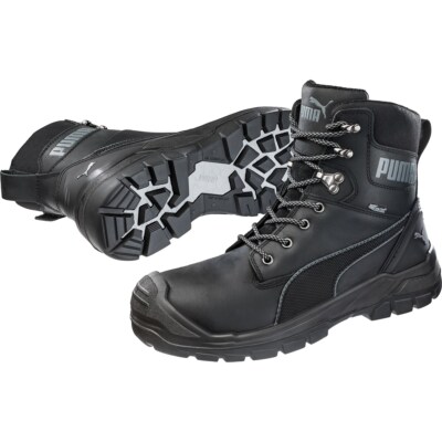 PUMA Sicherheit Stiefel CONQUEST BLACK CTX HIGH Gfk Zehenkappe Schuhe S3 Wr Hro