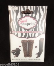 Just Shape it  Inflatable Boot Shapers 1 Pair / Zebra