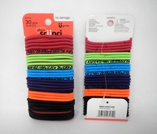 Scunci 23172 U Got This No-Damage Hair Ties Ponytail Holder Elastics 60ct