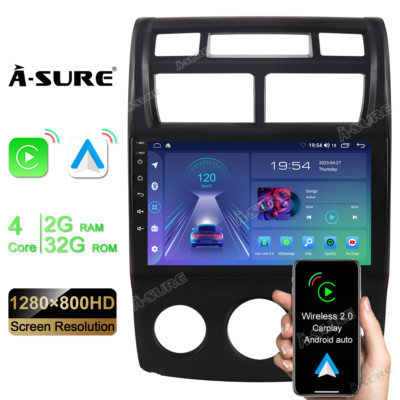 9'' Car Stereo Radio Navi GPS for Kia Sportage 2004-2009 Wireless Carplay 2+32G