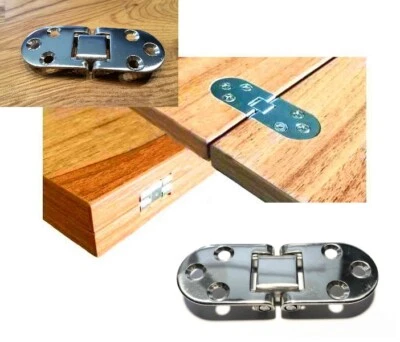 DEUTSCHE MARKE 2 Stück Edelstahl TISCHSCHARNIER 80x30mm Tischplattenscharnier Klapptisch