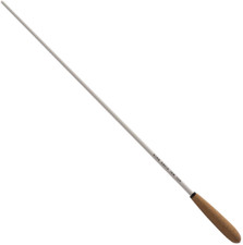 King David 16WTCK 16" Baton-White W/ Tapered Cork Handle