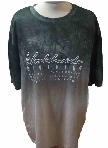 T-shirt GEORGE Multi verde manica corta Regno Unito XL 45-47” SPEDIZIONE GRATUITA - Foto 1 di 5