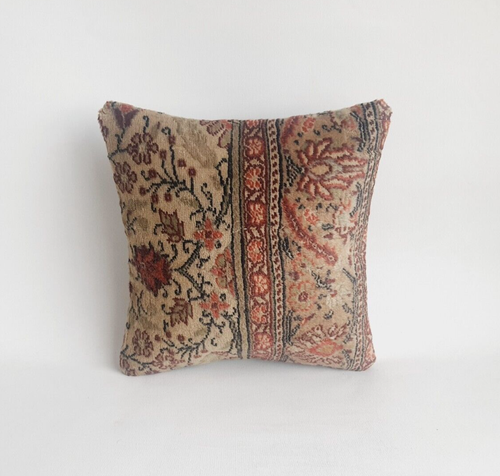 Carpet Pillow Case , Rustic Decor Pillow , Turkish Rug Pillow Cover - Picture 8 of 9