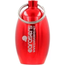 Earasers Stash Can Earplug Carrying Case - Red