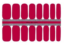 Raspberry Solid Color Nail Polish Strips / Nail Wraps / Nail Stickers