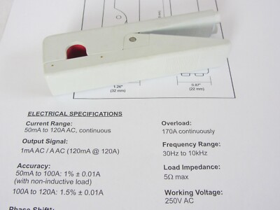 Strommesszange AEMC Instruments MN185, 50 mA bis 120 A AC